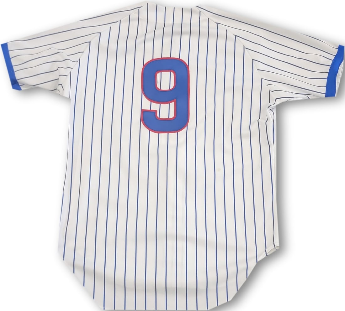 Chicago Cubs Game Used Spring Training Jersey Number 9: Chicago Cubs Game Used Spring Training Jersey Number 9 This is a Chicago Cubs game-used spring training jersey featuring the iconic Number 9, previously worn by player Randy Hundley. The jersey is a u
