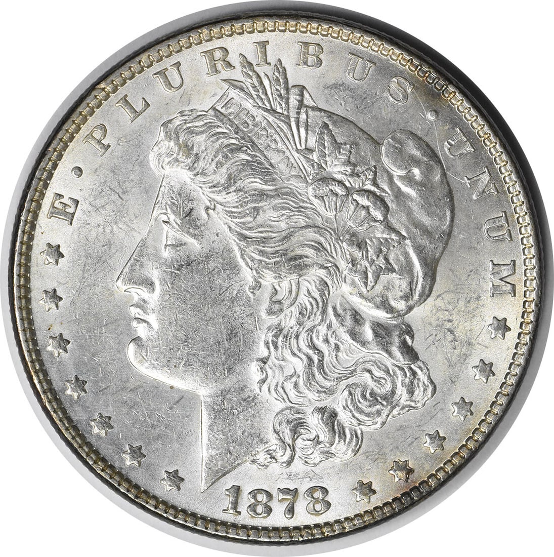 1878 Uncirculated Morgan Silver Dollar BU No Mint Mark (1 of 2)