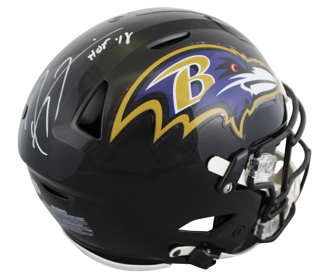 Ray Lewis Signed Ravens Speed Flex Helmet HOF 18 BAS Authenticated: Ray Lewis Signed Ravens Speed Flex Helmet HOF 18 BAS Authenticated This authentic Riddell Speed Flex full-size helmet has been personally signed by Ray Lewis, the legendary linebacker of the Baltimore