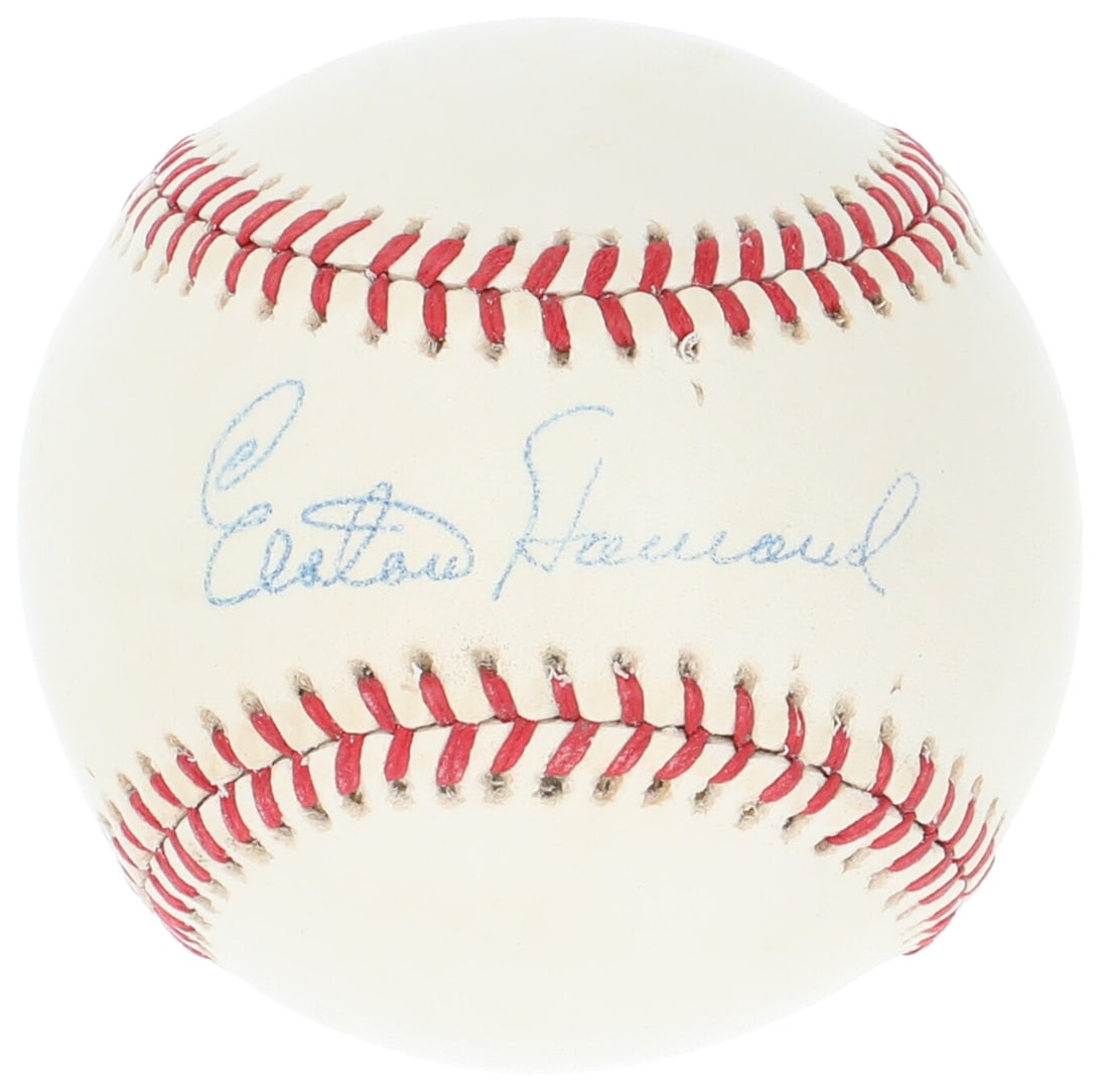 Elston Howard Signed Official American League Baseball PSA DNA COA: Elston Howard Signed Official American League Baseball PSA DNA COA Presenting an exceptional single-signed baseball from Elston Howard, the legendary New York Yankees catcher and a pioneer in baseball