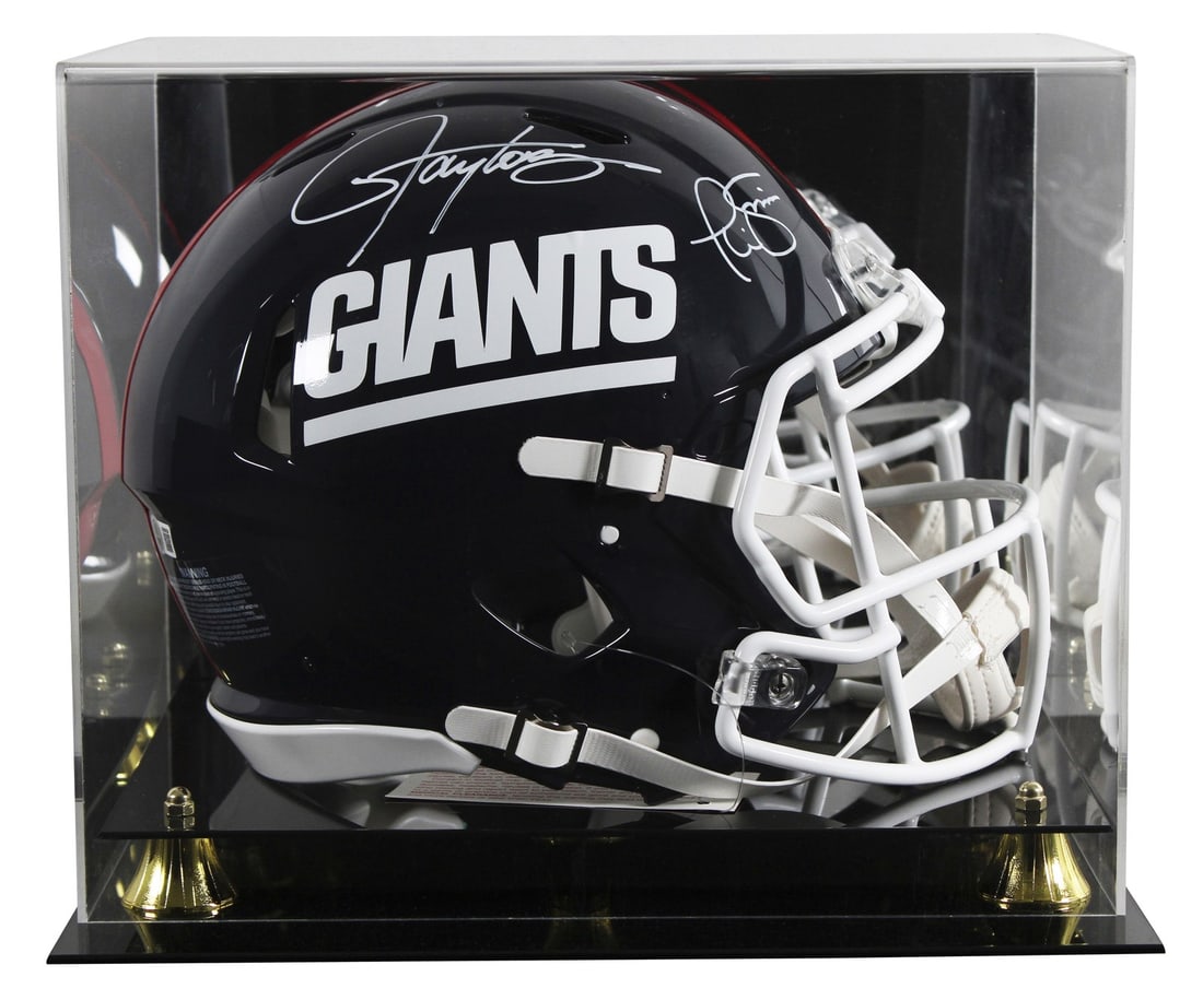 Lawrence Taylor Phil Simms Signed New York Giants Full Size Helmet with BAS Authentication: Lawrence Taylor Phil Simms Signed New York Giants Full Size Helmet with BAS Authentication This authentic New York Giants helmet features the signatures of legendary players Lawrence Taylor and Phil S