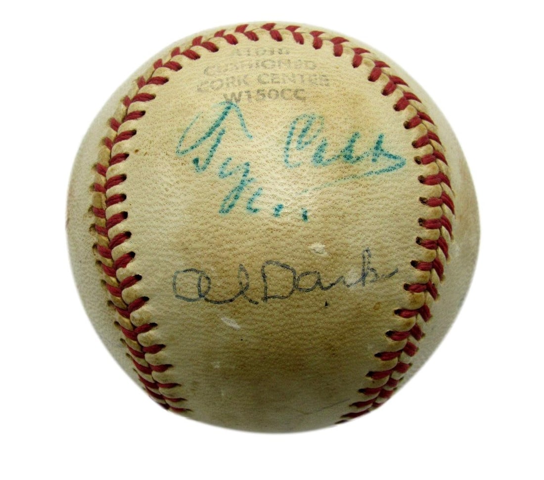 Baseball Greats Signed Ball by Cobb Banks Mays PSA Authenticated (1 of 7)
