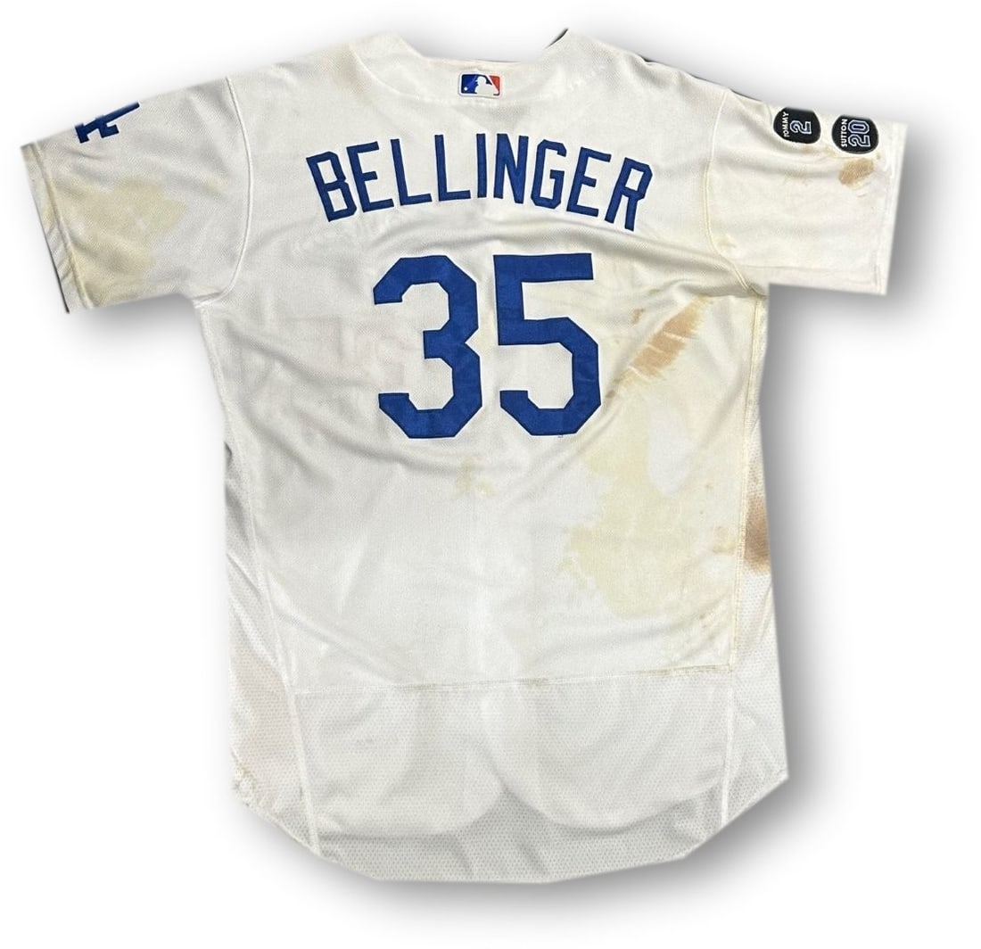 Cody Bellinger Game Used Jersey #35 Dodgers Astros August 3 2021 MLB Authenticated: Cody Bellinger Game Used Jersey #35 Dodgers Astros August 3 2021 MLB Authenticated Showcase your support for the Los Angeles Dodgers with this authentic game-used jersey worn by Cody Bellinger during