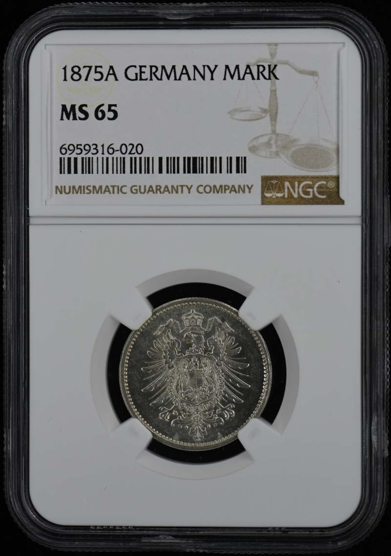 1875A Germany Mark NGC MS65 Uncirculated Coin (1 of 2)