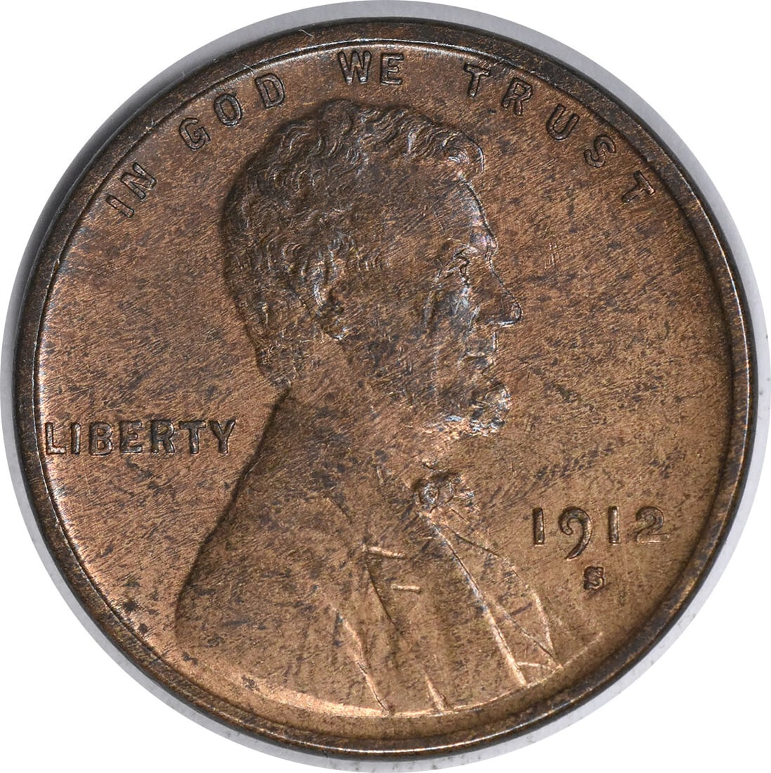 1912-S Lincoln Wheat Cent Choice BU Uncertified Copper Coin: 1912-S Lincoln Wheat Cent Choice BU Uncertified Copper Coin This 1912-S Lincoln Cent showcases a striking design and rich history. Crafted in copper, this small cent is classified as Choice Brilliant