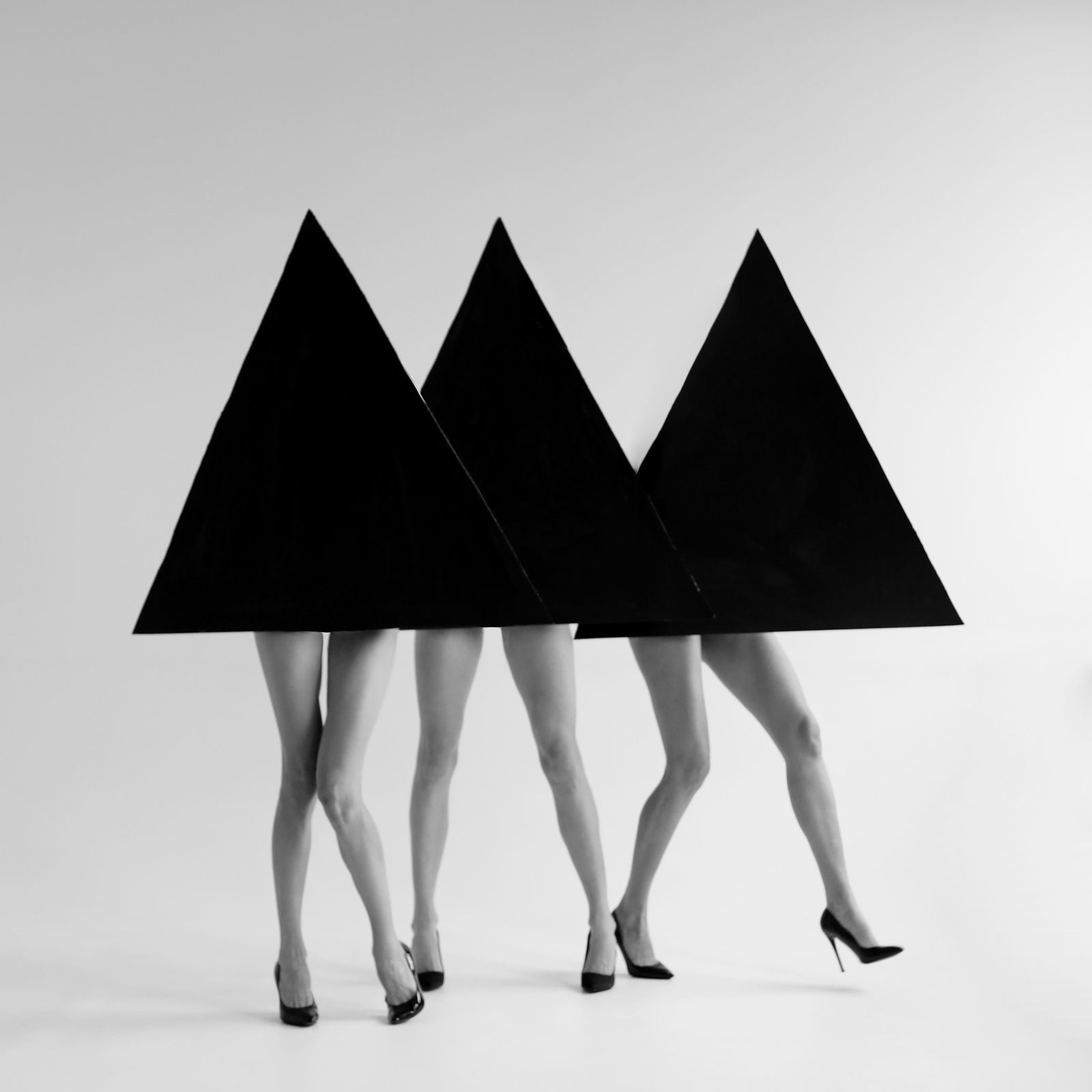 Trio 2 Black & White Photography Edition of 7 by Olha Stepanian 31 x 31 inch: Trio 2 Black & White Photography Edition of 7 by Olha Stepanian 31 x 31 inch Discover "Trio 2," a striking piece of black and white photography by Olha Stepanian, measuring 31" x 31". This artwork is