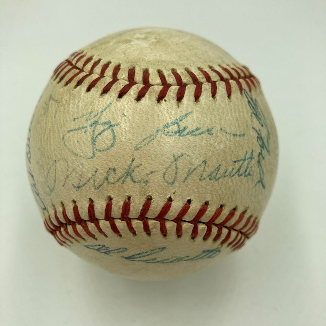 1958 New York Yankees Team Signed Baseball 27 Signatures PSA DNA (1 of 10)