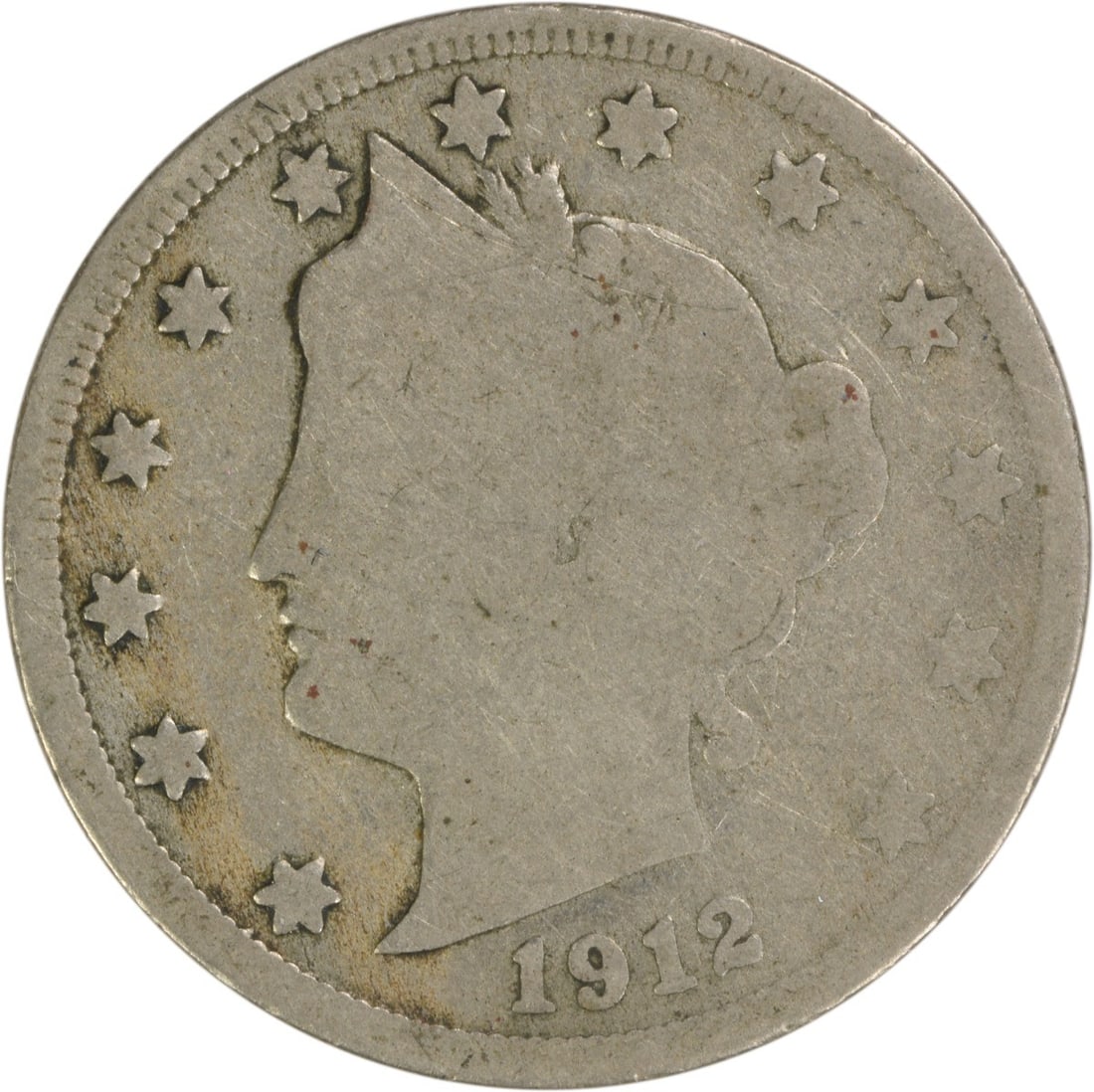 1912-S Liberty Nickel 5C San Francisco Charles E Barber Design: 1912-S Liberty Nickel 5C San Francisco Charles E Barber Design This 1912-S Liberty Nickel is a historical coin featuring the iconic Liberty design by Charles E. Barber. Struck at the San Francisco min