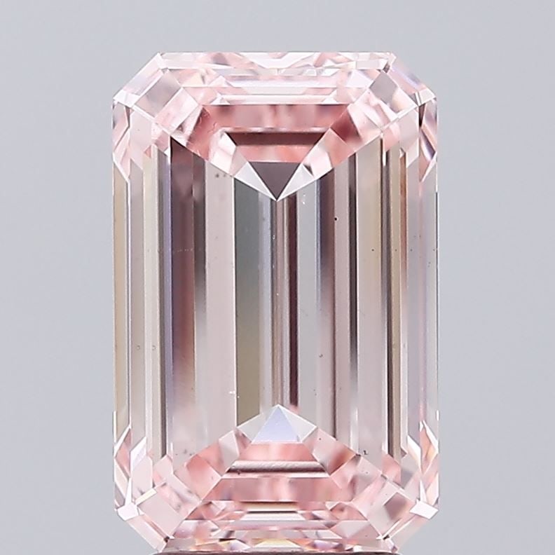 Loose Diamond - EMERALD 4.0ct Fancy Intense Pink VS2: Loose Diamond - EMERALD 4.0ct Fancy Intense Pink VS2 Source: This is a real non-mined Diamond that has been grown in a lab Shape: EMERALD Carats: 4.0 Color: Fancy Intense Pink Certification: IGI Video