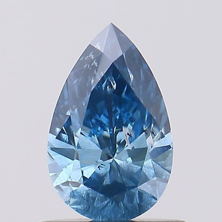 Loose Diamond - PEAR 0.63ct Fancy Vivid Blue I1: Loose Diamond - PEAR 0.63ct Fancy Vivid Blue I1 Source: This is a real non-mined Diamond that has been grown in a lab Shape: PEAR Carats: 0.63 Color: Fancy Vivid Blue Certification: NONE Video: