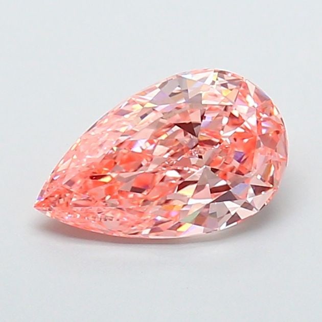 Loose Diamond - PEAR 2.68ct Fancy Vivid Pink VVS2: Loose Diamond - PEAR 2.68ct Fancy Vivid Pink VVS2 Source: This is a real non-mined Diamond that has been grown in a lab Shape: PEAR Carats: 2.68 Color: Fancy Vivid Pink Certification: IGI Video: