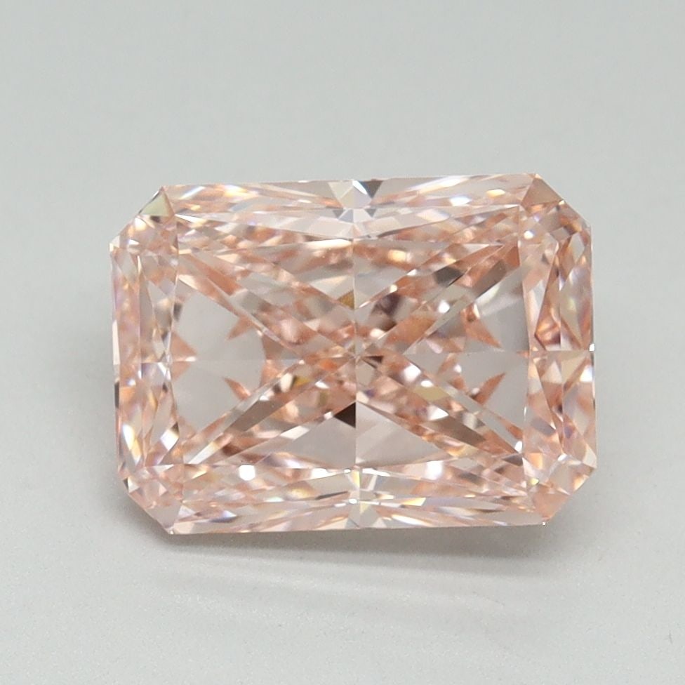 Loose Diamond - RADIANT 2.42ct Fancy Vivid Pink VVS2: Loose Diamond - RADIANT 2.42ct Fancy Vivid Pink VVS2 Source: This is a real non-mined Diamond that has been grown in a lab Shape: RADIANT Carats: 2.42 Color: Fancy Vivid Pink Certification: IGI Video: