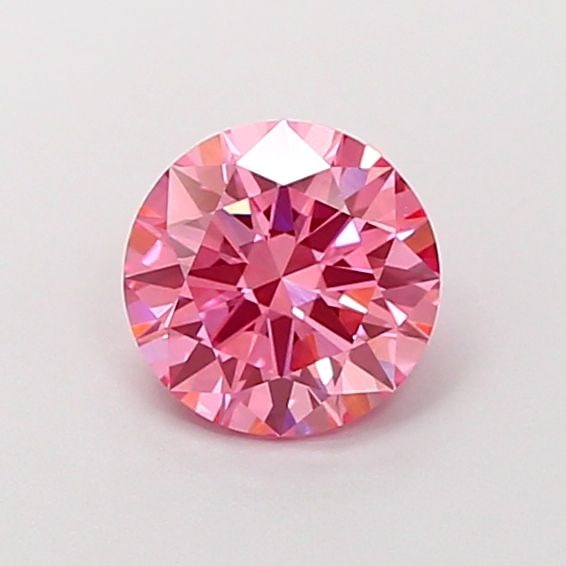 Loose Diamond - ROUND 1.21ct Fancy Vivid Pink VS1: Loose Diamond - ROUND 1.21ct Fancy Vivid Pink VS1 Source: This is a real non-mined Diamond that has been grown in a lab Shape: ROUND Carats: 1.21 Color: Fancy Vivid Pink Certification: IGI Video:
