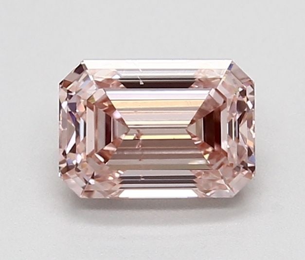Loose Diamond - EMERALD 1.08ct Fancy Intense Orangey Pink SI1: Loose Diamond - EMERALD 1.08ct Fancy Intense Orangey Pink SI1 Source: This is a real non-mined Diamond that has been grown in a lab Shape: EMERALD Carats: 1.08 Color: Fancy Intense Orangey Pink Certif