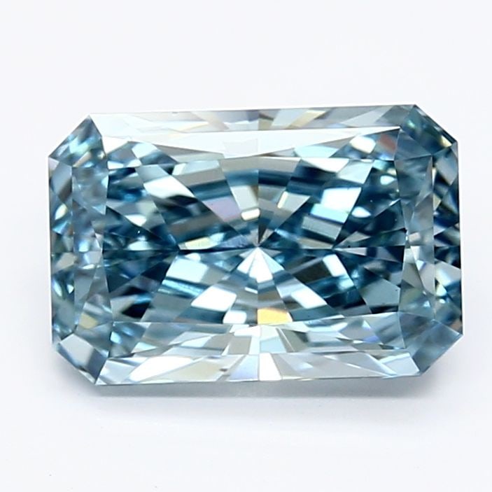 Loose Diamond - RADIANT 2.08ct Fancy Vivid Blue VS2: Loose Diamond - RADIANT 2.08ct Fancy Vivid Blue VS2 Source: This is a real non-mined Diamond that has been grown in a lab Shape: RADIANT Carats: 2.08 Color: Fancy Vivid Blue Certification: IGI Video: