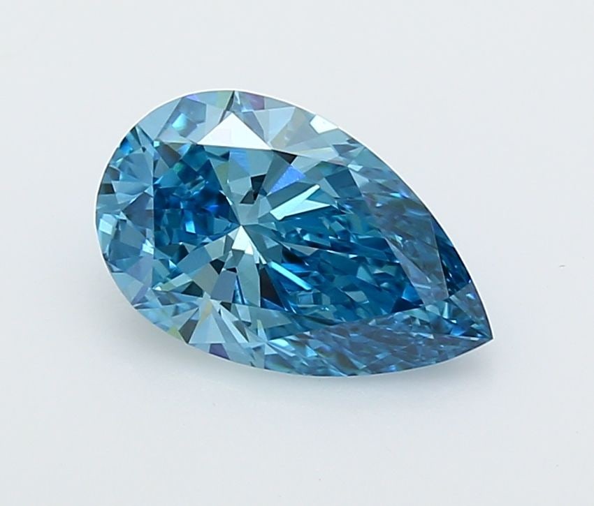 Loose Diamond - PEAR 2.04ct Fancy Vivid Blue VVS2: Loose Diamond - PEAR 2.04ct Fancy Vivid Blue VVS2 Source: This is a real non-mined Diamond that has been grown in a lab Shape: PEAR Carats: 2.04 Color: Fancy Vivid Blue Certification: IGI Video: