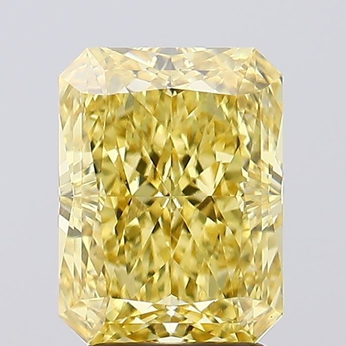Loose Diamond - RADIANT 3.24ct Fancy Vivid Yellow VS1: Loose Diamond - RADIANT 3.24ct Fancy Vivid Yellow VS1 Source: This is a real non-mined Diamond that has been grown in a lab Shape: RADIANT Carats: 3.24 Color: Fancy Vivid Yellow Certification: IGI Vid