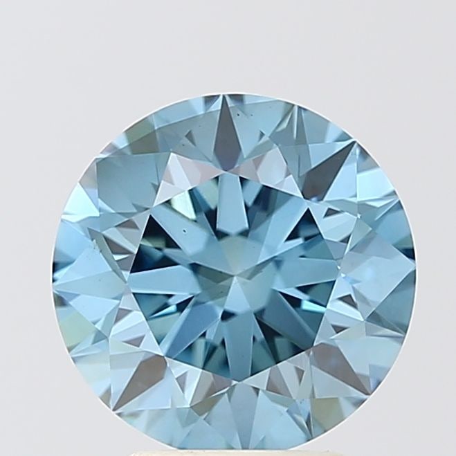 Ideal Loose Diamond - ROUND 3.01ct Fancy Vivid Blue VS2: Ideal Loose Diamond - ROUND 3.01ct Fancy Vivid Blue VS2 Source: This is a real non-mined Diamond that has been grown in a lab Shape: ROUND Carats: 3.01 Color: Fancy Vivid Blue Certification: IGI Video