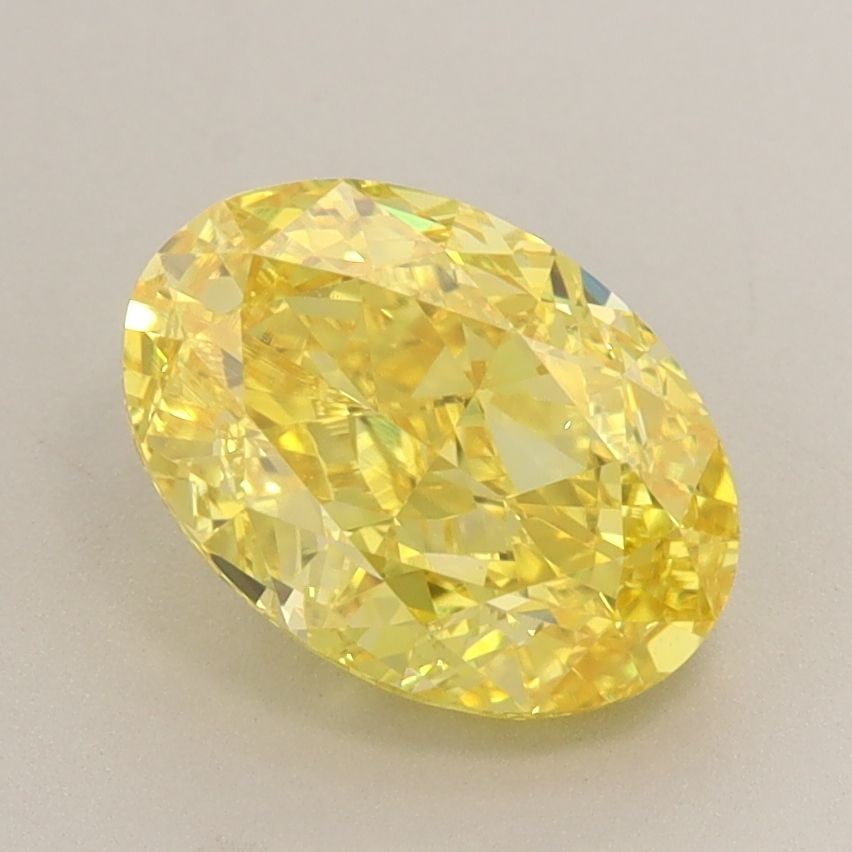 Loose Diamond - OVAL 2.37ct Fancy Vivid Yellow VS1: Loose Diamond - OVAL 2.37ct Fancy Vivid Yellow VS1 Source: This is a real non-mined Diamond that has been grown in a lab Shape: OVAL Carats: 2.37 Color: Fancy Vivid Yellow Certification: IGI Video: