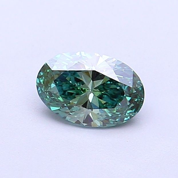 Loose Diamond - OVAL 0.52ct Fancy Vivid Green VS2: Loose Diamond - OVAL 0.52ct Fancy Vivid Green VS2 Source: This is a real non-mined Diamond that has been grown in a lab Shape: OVAL Carats: 0.52 Color: Fancy Vivid Green Certification: IGI Video: