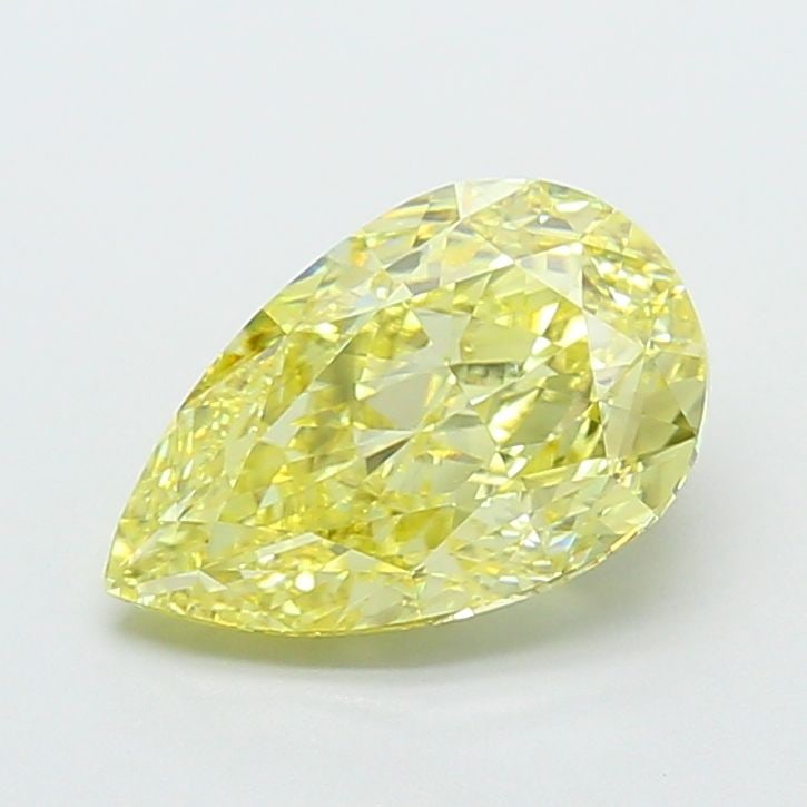 Loose Diamond - PEAR 4.12ct Fancy Intense Yellow VS1: Loose Diamond - PEAR 4.12ct Fancy Intense Yellow VS1 Source: This is a real non-mined Diamond that has been grown in a lab Shape: PEAR Carats: 4.12 Color: Fancy Intense Yellow Certification: IGI