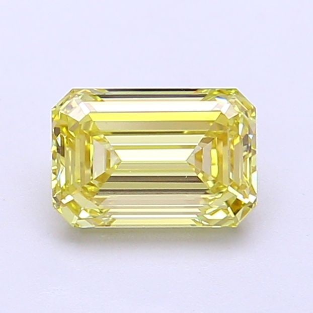 Loose Diamond - EMERALD 1.05ct Fancy Light Yellow VVS2: Loose Diamond - EMERALD 1.05ct Fancy Light Yellow VVS2 Source: This is a real non-mined Diamond that has been grown in a lab Shape: EMERALD Carats: 1.05 Color: Fancy Light Yellow Certification: IGI Vi