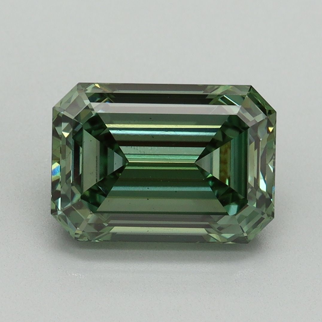 Loose Diamond - EMERALD 3.15ct Fancy Vivid Green VS2 (1 of 1)