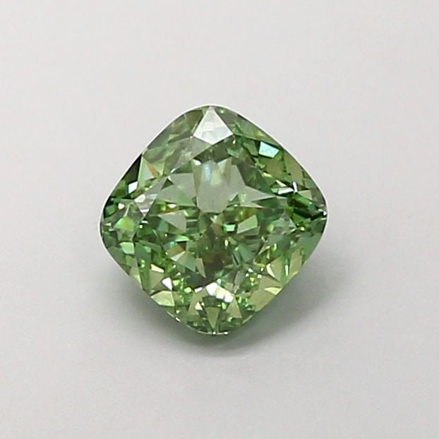 Loose Diamond - CUSHION MODIFIED 1.0ct Fancy Vivid Green VS2: Loose Diamond - CUSHION MODIFIED 1.0ct Fancy Vivid Green VS2 Source: This is a real non-mined Diamond that has been grown in a lab Shape: CUSHION MODIFIED Carats: 1.0 Color: Fancy Vivid Green Certific