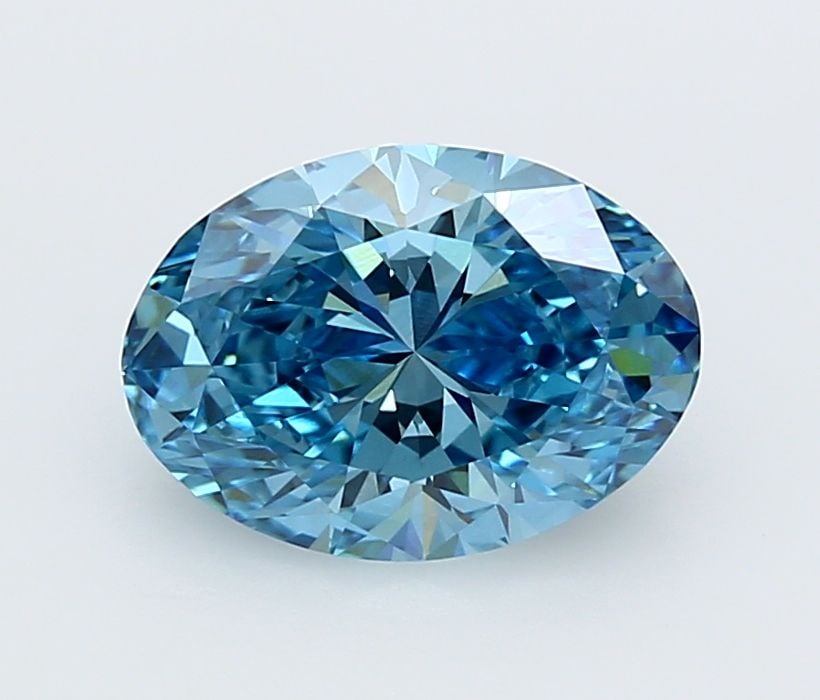Loose Diamond - OVAL 2.58ct Fancy Vivid Blue VVS2: Loose Diamond - OVAL 2.58ct Fancy Vivid Blue VVS2 Source: This is a real non-mined Diamond that has been grown in a lab Shape: OVAL Carats: 2.58 Color: Fancy Vivid Blue Certification: IGI Video: