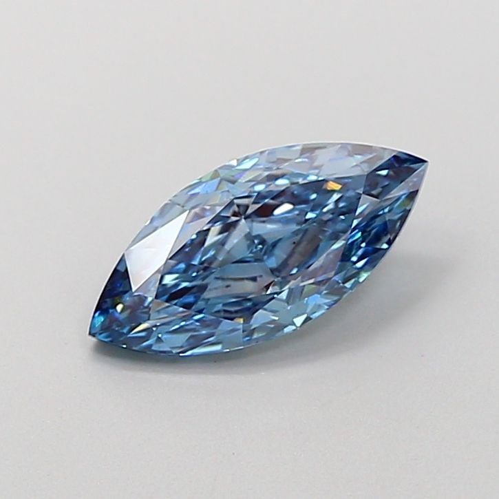 Loose Diamond - MARQUISE 1.14ct Fancy Vivid Blue VS1: Loose Diamond - MARQUISE 1.14ct Fancy Vivid Blue VS1 Source: This is a real non-mined Diamond that has been grown in a lab Shape: MARQUISE Carats: 1.14 Color: Fancy Vivid Blue Certification: IGI Video