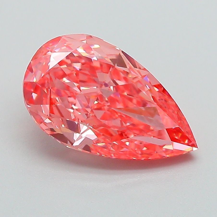 Loose Diamond - PEAR 2.25ct Fancy Vivid Pink VVS2: Loose Diamond - PEAR 2.25ct Fancy Vivid Pink VVS2 Source: This is a real non-mined Diamond that has been grown in a lab Shape: PEAR Carats: 2.25 Color: Fancy Vivid Pink Certification: IGI Video: