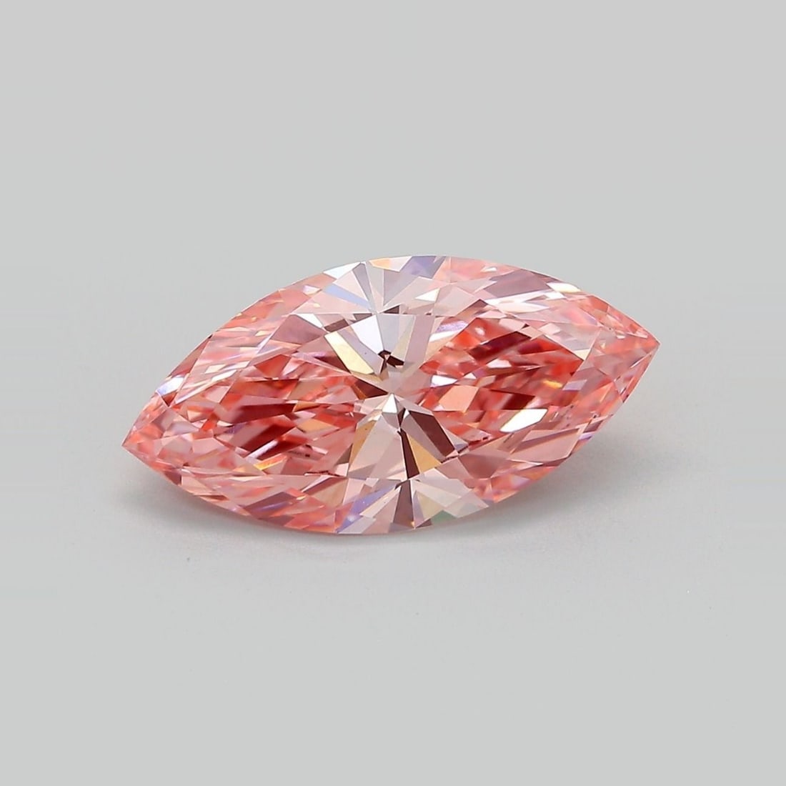 Loose Diamond - MARQUISE 2.75ct Fancy Vivid Pink VS1: Loose Diamond - MARQUISE 2.75ct Fancy Vivid Pink VS1 Source: This is a real non-mined Diamond that has been grown in a lab Shape: MARQUISE Carats: 2.75 Color: Fancy Vivid Pink Certification: IGI Video