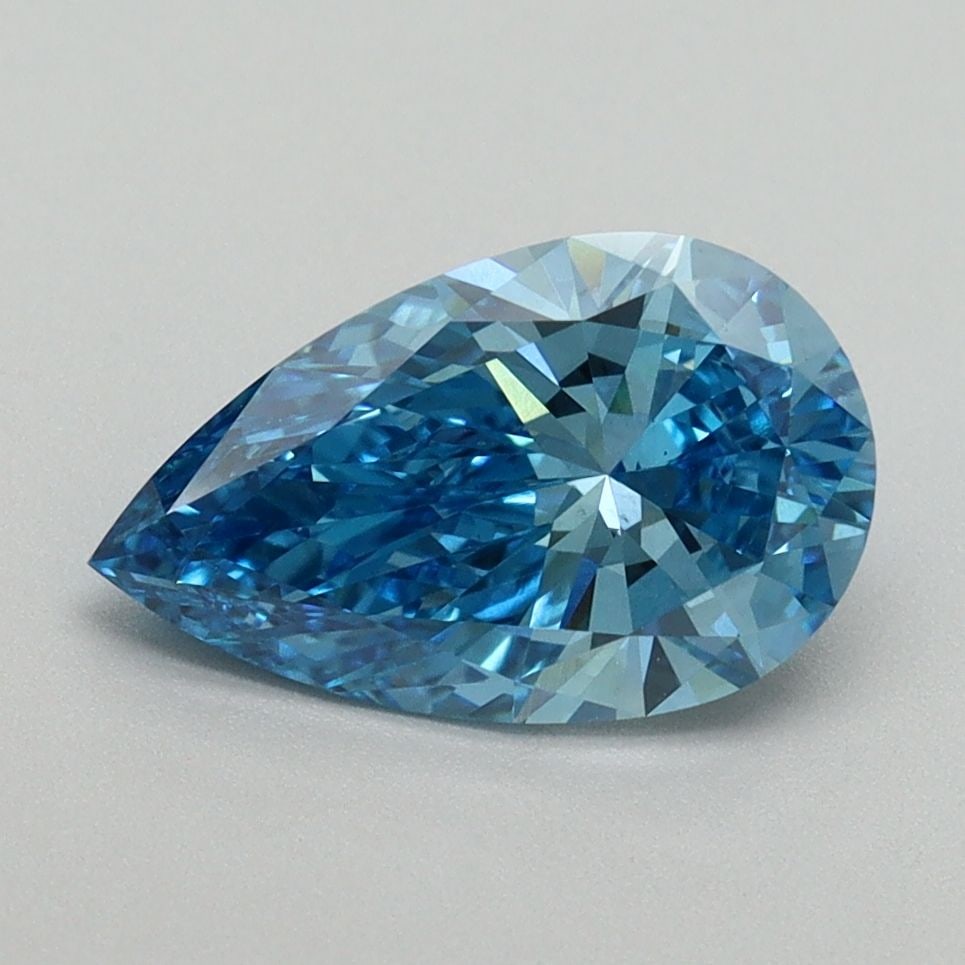 Loose Diamond - PEAR 1.57ct Fancy Vivid Blue VS1: Loose Diamond - PEAR 1.57ct Fancy Vivid Blue VS1 Source: This is a real non-mined Diamond that has been grown in a lab Shape: PEAR Carats: 1.57 Color: Fancy Vivid Blue Certification: IGI Video: