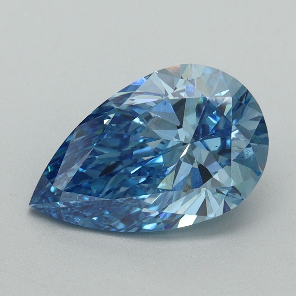 Loose Diamond - PEAR 2.0ct Fancy Vivid Blue VS2: Loose Diamond - PEAR 2.0ct Fancy Vivid Blue VS2 Source: This is a real non-mined Diamond that has been grown in a lab Shape: PEAR Carats: 2.0 Color: Fancy Vivid Blue Certification: IGI Video: Video