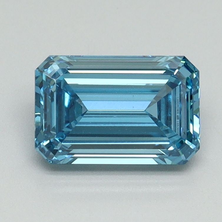 Loose Diamond - EMERALD 1.2ct Fancy Vivid Blue VS2: Loose Diamond - EMERALD 1.2ct Fancy Vivid Blue VS2 Source: This is a real non-mined Diamond that has been grown in a lab Shape: EMERALD Carats: 1.2 Color: Fancy Vivid Blue Certification: IGI Video: