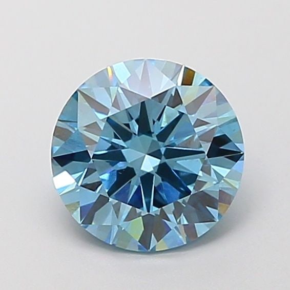 Ideal Loose Diamond - ROUND 1.81ct Fancy Vivid Blue VS1: Ideal Loose Diamond - ROUND 1.81ct Fancy Vivid Blue VS1 Source: This is a real non-mined Diamond that has been grown in a lab Shape: ROUND Carats: 1.81 Color: Fancy Vivid Blue Certification: IGI Video