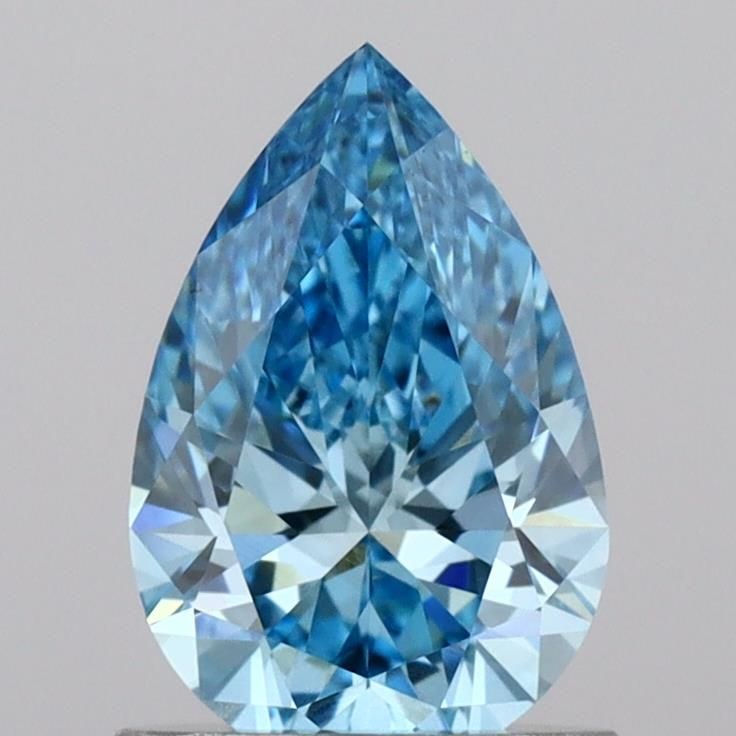 Loose Diamond - PEAR 1.01ct Fancy Vivid Blue VS1: Loose Diamond - PEAR 1.01ct Fancy Vivid Blue VS1 Source: This is a real non-mined Diamond that has been grown in a lab Shape: PEAR Carats: 1.01 Color: Fancy Vivid Blue Certification: IGI Video: