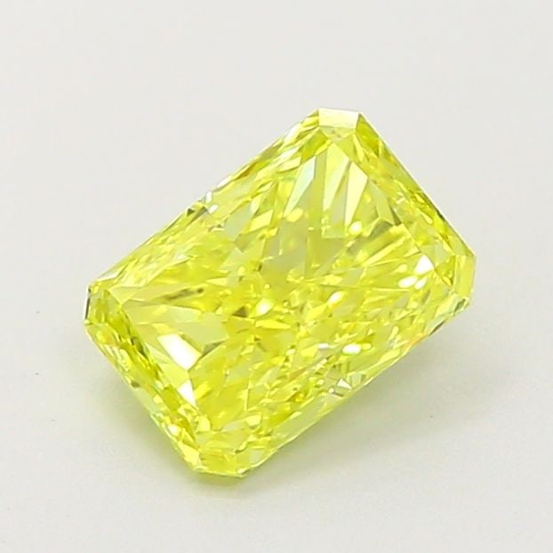 Loose Diamond - RADIANT 0.87ct Fancy Vivid Yellow VS1: Loose Diamond - RADIANT 0.87ct Fancy Vivid Yellow VS1 Source: This is a real non-mined Diamond that has been grown in a lab Shape: RADIANT Carats: 0.87 Color: Fancy Vivid Yellow Certification: IGI Vid