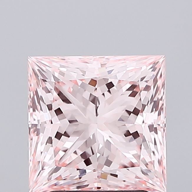 Loose Diamond - PRINCESS 2.32ct Fancy Intense Pink VS1: Loose Diamond - PRINCESS 2.32ct Fancy Intense Pink VS1 Source: This is a real non-mined Diamond that has been grown in a lab Shape: PRINCESS Carats: 2.32 Color: Fancy Intense Pink Certification: IGI V