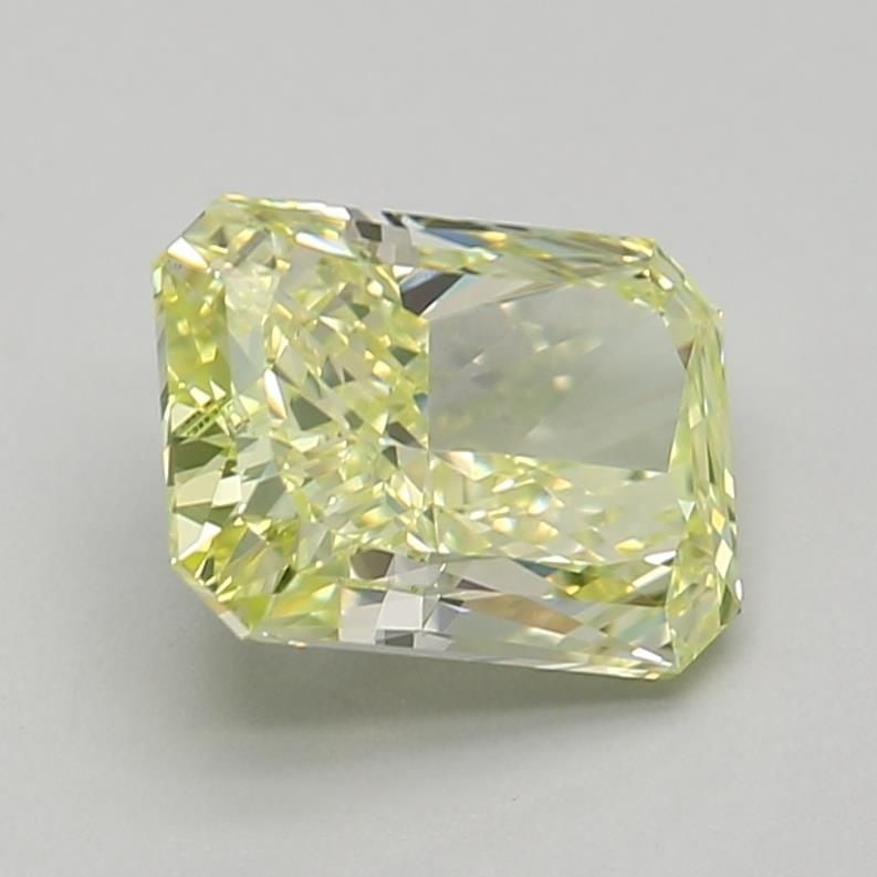 Loose Diamond - RADIANT 1.73ct Fancy Green Green VS1: Loose Diamond - RADIANT 1.73ct Fancy Green Green VS1 Source: This is a real non-mined Diamond that has been grown in a lab Shape: RADIANT Carats: 1.73 Color: Fancy Green Green Certification: IGI Video