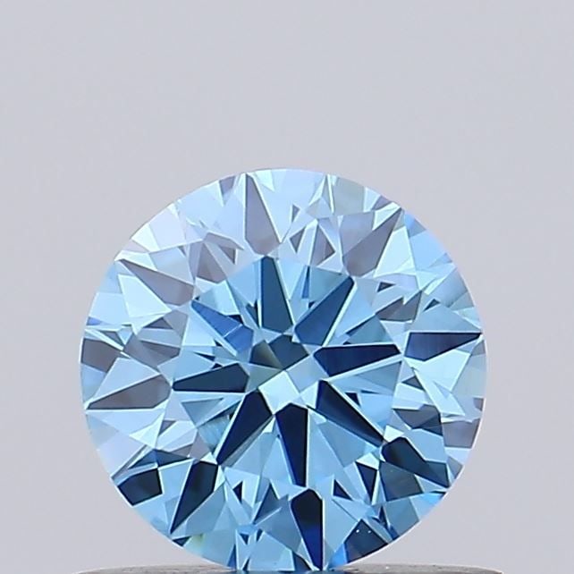 Ideal Loose Diamond - ROUND 0.6ct Fancy Vivid Blue VS1: Ideal Loose Diamond - ROUND 0.6ct Fancy Vivid Blue VS1 Source: This is a real non-mined Diamond that has been grown in a lab Shape: ROUND Carats: 0.6 Color: Fancy Vivid Blue Certification: IGI Video: