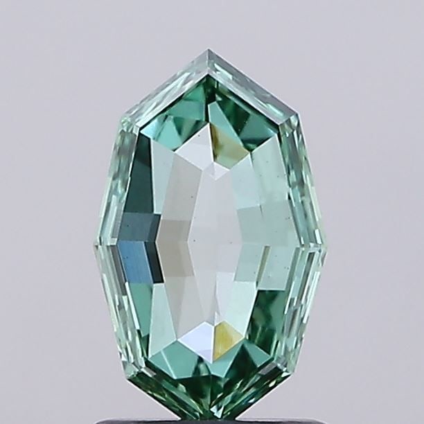 Loose Diamond - OCTAGONAL 0.9ct Fancy Vivid Green VS1: Loose Diamond - OCTAGONAL 0.9ct Fancy Vivid Green VS1 Source: This is a real non-mined Diamond that has been grown in a lab Shape: OCTAGONAL Carats: 0.9 Color: Fancy Vivid Green Certification: IGI Vid