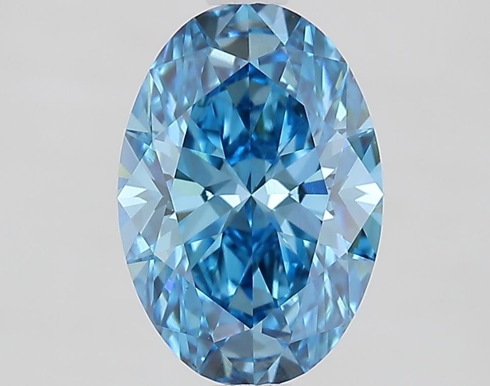 Loose Diamond - OVAL 1.87ct Fancy Vivid Blue VS1: Loose Diamond - OVAL 1.87ct Fancy Vivid Blue VS1 Source: This is a real non-mined Diamond that has been grown in a lab Shape: OVAL Carats: 1.87 Color: Fancy Vivid Blue Certification: IGI Video: