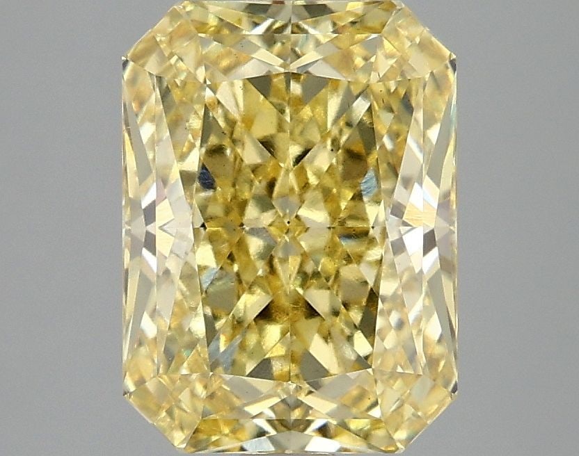Loose Diamond - RADIANT 3.09ct Fancy Vivid Yellow VS1: Loose Diamond - RADIANT 3.09ct Fancy Vivid Yellow VS1 Source: This is a real non-mined Diamond that has been grown in a lab Shape: RADIANT Carats: 3.09 Color: Fancy Vivid Yellow Certification: IGI Vid