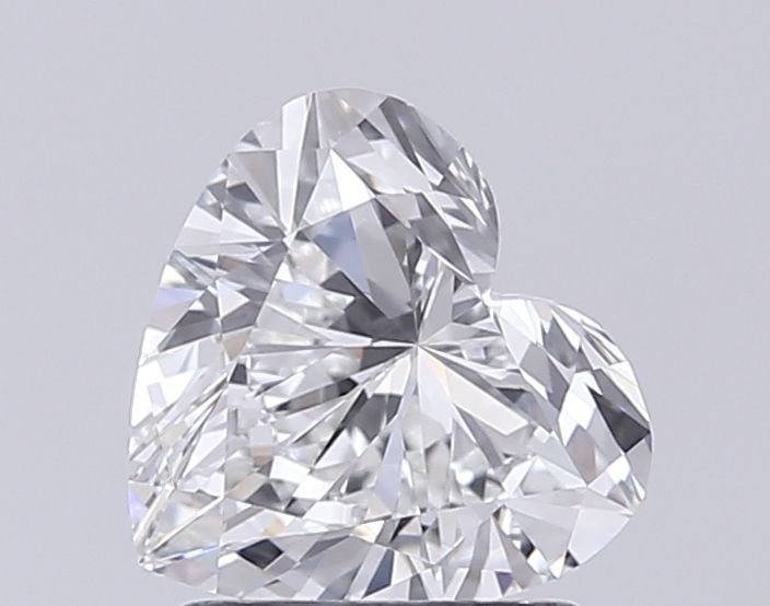 Loose Diamond - HEART 1.3ct G IF: Loose Diamond - HEART 1.3ct G IF Source: This is a real non-mined Diamond that has been grown in a lab Shape: HEART Carats: 1.3 Color: G Clarity: IF Certification: IGI Additional images available