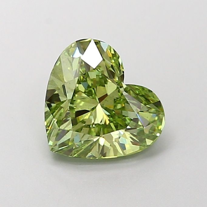 Loose Diamond - HEART 1.58ct Fancy Vivid Green VS2: Loose Diamond - HEART 1.58ct Fancy Vivid Green VS2 Source: This is a real non-mined Diamond that has been grown in a lab Shape: HEART Carats: 1.58 Color: Fancy Vivid Green Certification: IGI Video: