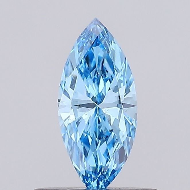 Loose Diamond - MARQUISE 0.43ct Fancy Vivid Blue VS2: Loose Diamond - MARQUISE 0.43ct Fancy Vivid Blue VS2 Source: This is a real non-mined Diamond that has been grown in a lab Shape: MARQUISE Carats: 0.43 Color: Fancy Vivid Blue Certification: IGI Video