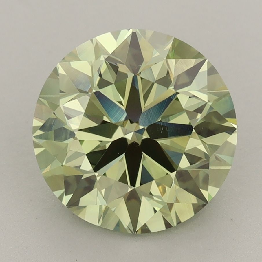Loose Diamond - ROUND 3.78ct Fancy Vivid Green VVS2: Loose Diamond - ROUND 3.78ct Fancy Vivid Green VVS2 Source: This is a real non-mined Diamond that has been grown in a lab Shape: ROUND Carats: 3.78 Color: Fancy Vivid Green Certification: IGI Video: