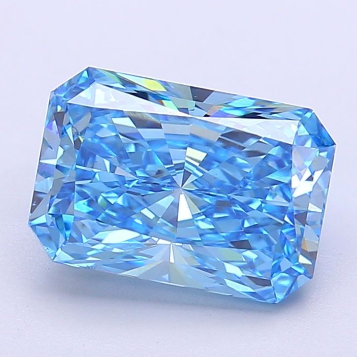 Loose Diamond - RADIANT 3.01ct Fancy Vivid Blue VS1: Loose Diamond - RADIANT 3.01ct Fancy Vivid Blue VS1 Source: This is a real non-mined Diamond that has been grown in a lab Shape: RADIANT Carats: 3.01 Color: Fancy Vivid Blue Certification: IGI Video: