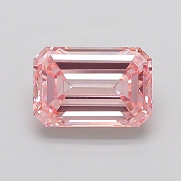 Loose Diamond - EMERALD 2.55ct Fancy Intense Pink VS2: Loose Diamond - EMERALD 2.55ct Fancy Intense Pink VS2 Source: This is a real non-mined Diamond that has been grown in a lab Shape: EMERALD Carats: 2.55 Color: Fancy Intense Pink Certification: IGI Add